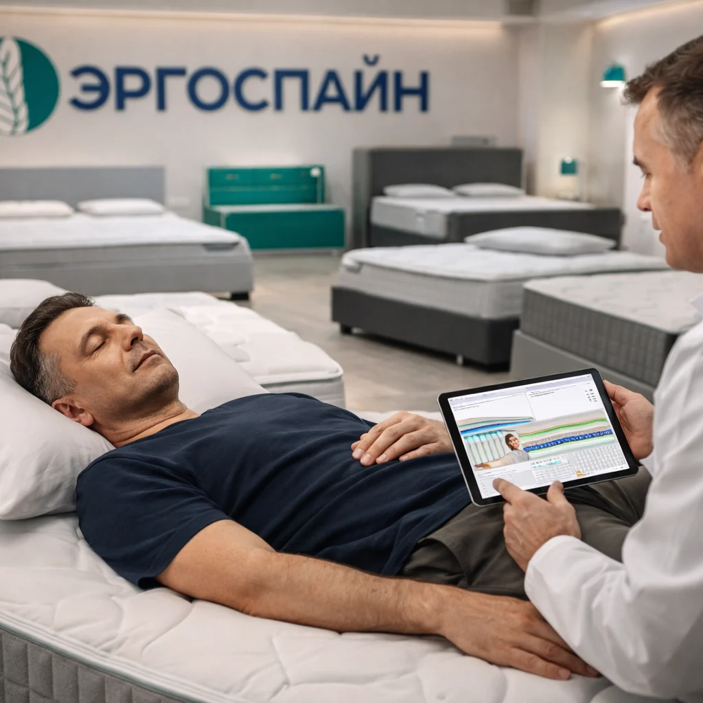 Как правильно выбрать новый матрас — тестирование в шоу-руме Эргоспайн