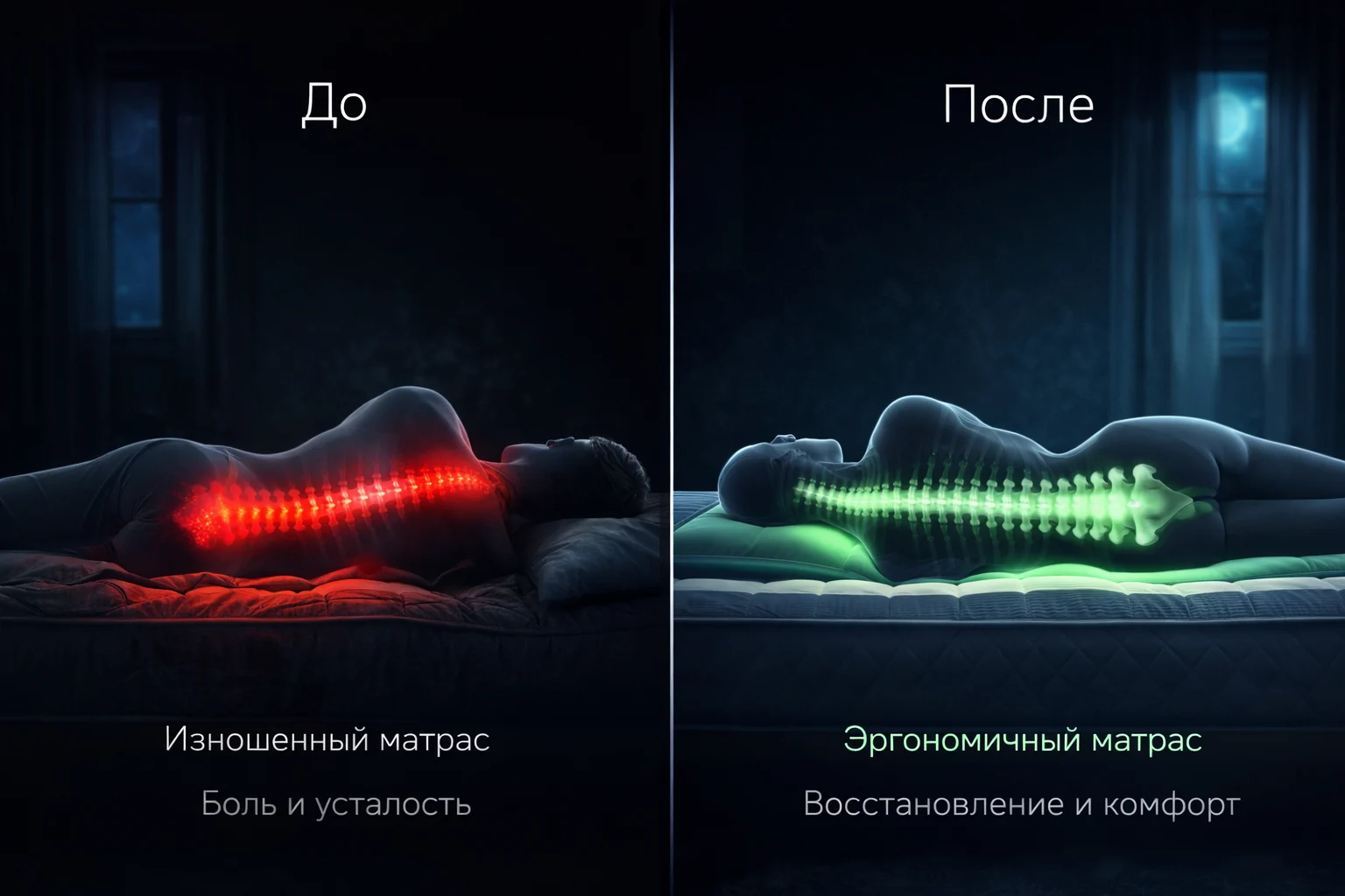 Как старый матрас разрушает здоровье ночью — зоны давления и микротравмы позвоночника