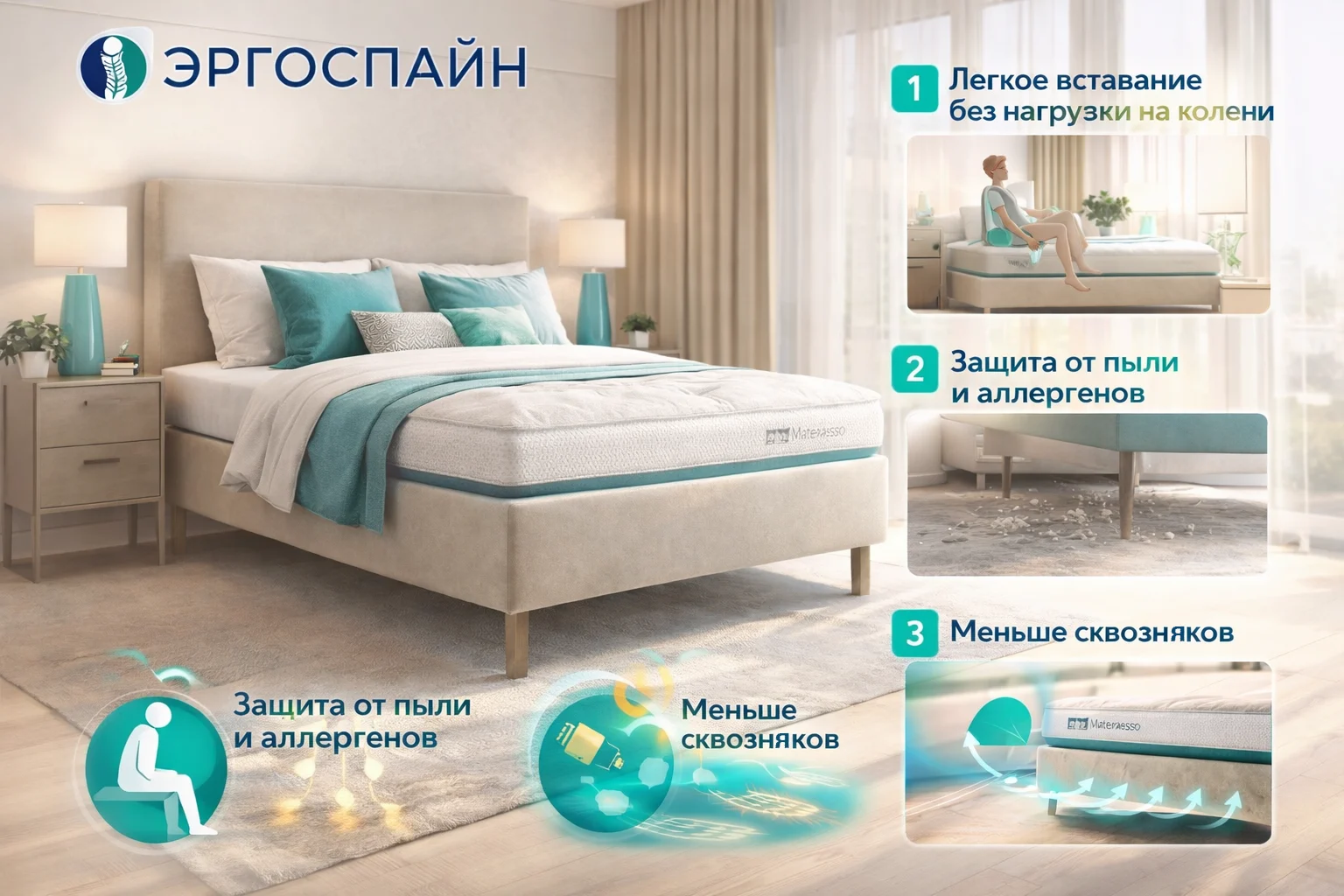 Преимущества высокой кровати: вентиляция, гигиена, защита от сквозняков и удобство