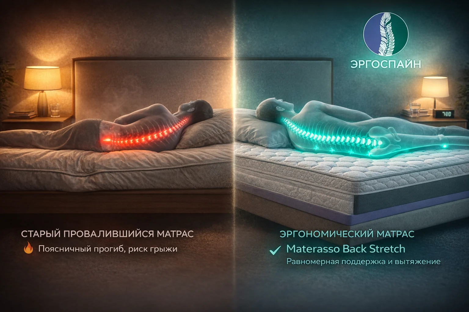 Профилактика грыжи позвоночника эргономическим матрасом — поддержка и восстановление дисков ночью