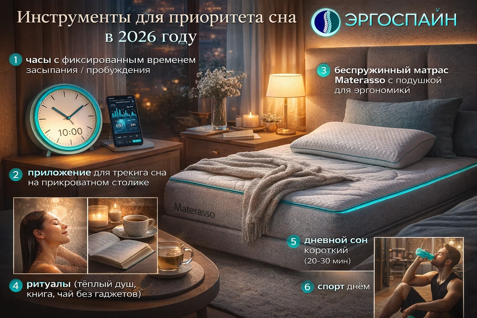 Инструменты, чтобы сделать сон приоритетом — ритуалы, матрас и привычки