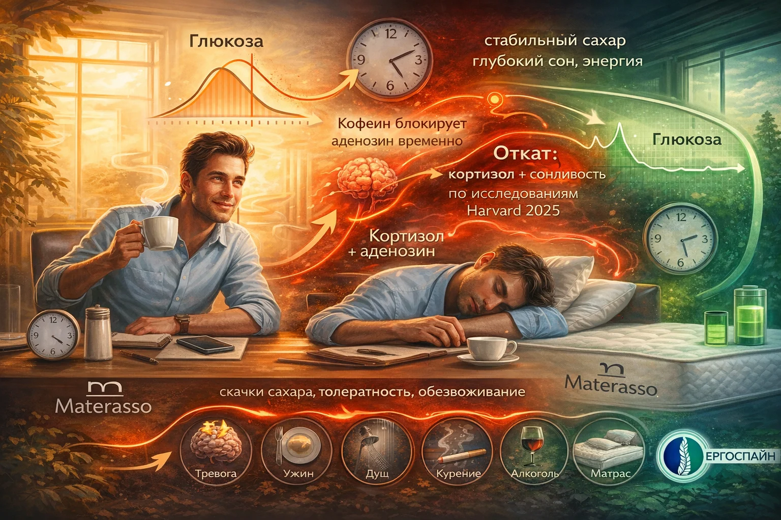 Почему кофе вызывает сонливость
