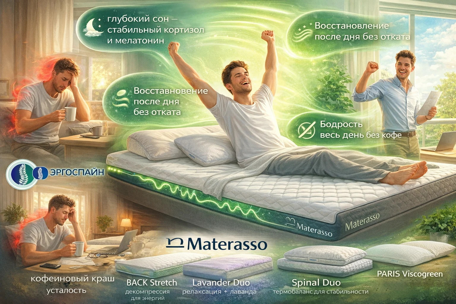 Materasso — бодрость без кофеинового краша