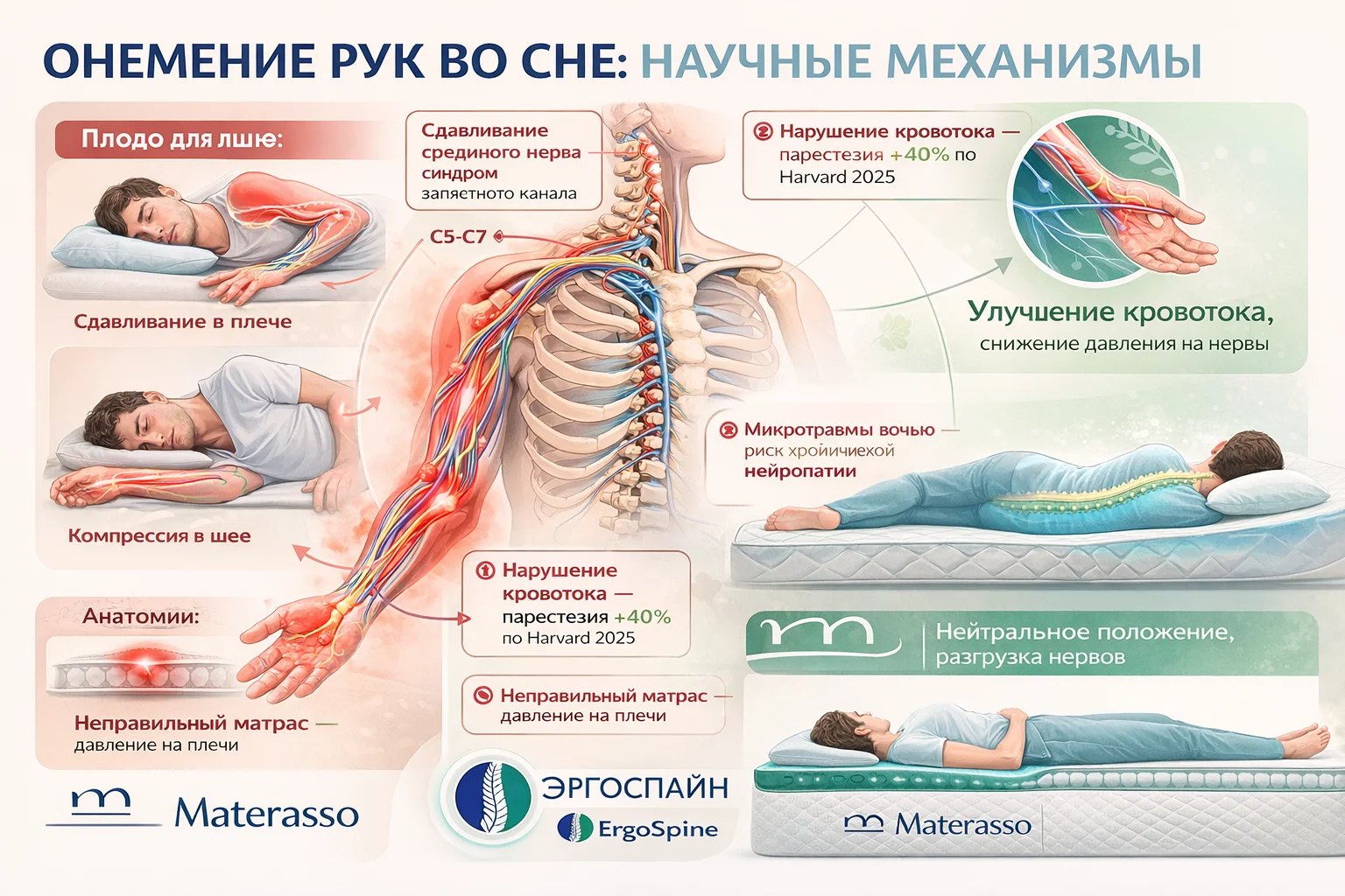 Наука за онемением рук — нервы и кровоток