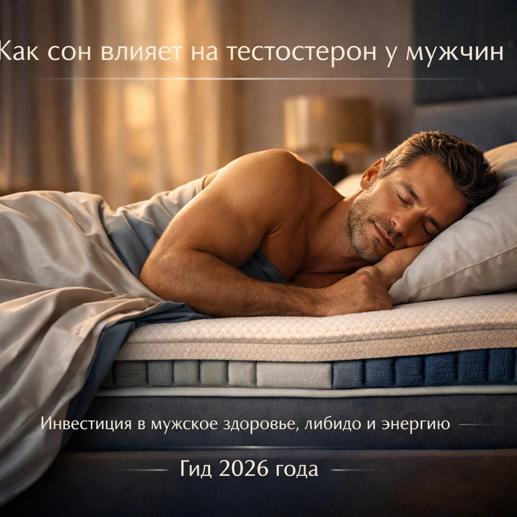 Как сон влияет на тестостерон у мужчин: глубокий сон на эргономичном матрасе Materasso как инвестиция в мужское здоровье, либидо и энергию в 2026 году