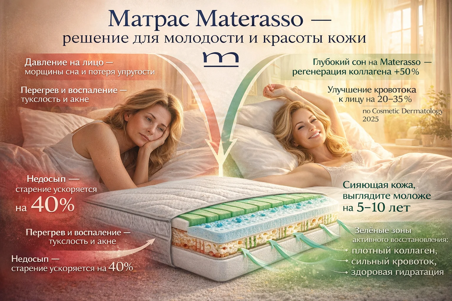 Materasso — матрас для молодости кожи
