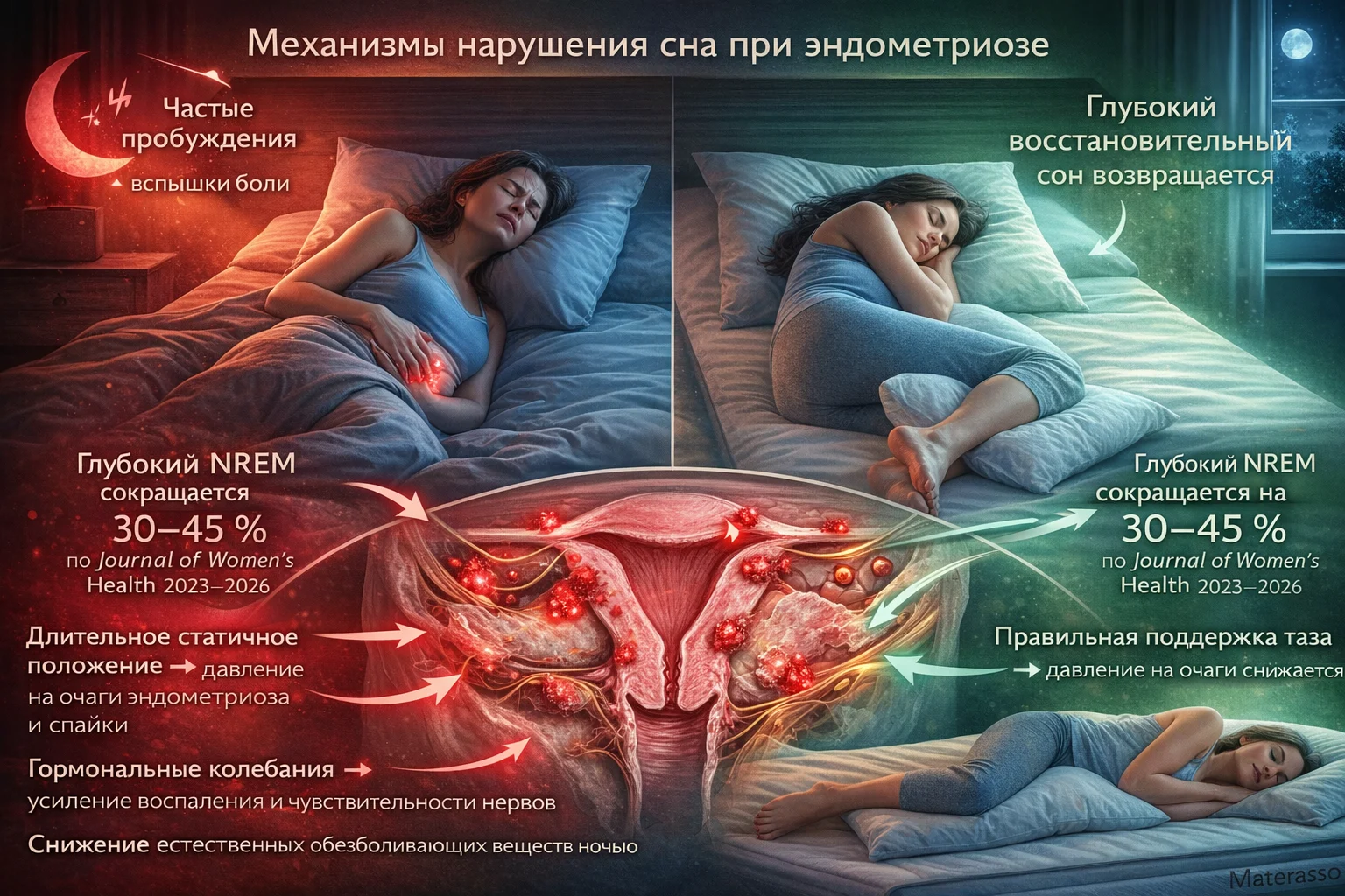 Механизмы нарушения сна при эндометриозе