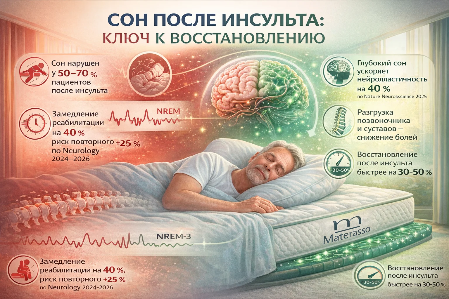 Сон после инсульта — восстановление